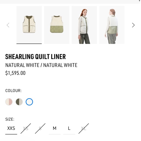 Marfa Stance S SHEARLING QUILT LINER NATURAL WHITE / YELLOW - Picture 3 of 15